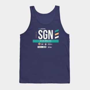 Ho Chi Minh City (SGN) Airport Code Baggage Tag Tank Top